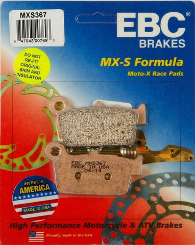 EBC - MXS367 - MXS Series Race Sintered Brake Pads