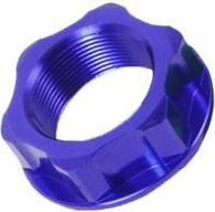 ZETA - ZE58-2152 Blue Anodized Aluminum Steering Stem Nut M24x30x12mm 1.50 Pitch