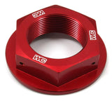 Works Connection 24-365 Red Anodized Aluminum Steering Stem Nut - Made In USA