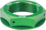 Works Connection 24-338 Green Anodized Aluminum Steering Stem Nut - Made In USA