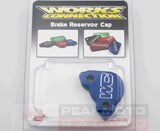 Works Connection 21-500 Blue Anodized Rear Brake Master Cylinder Cover