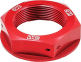 Works Connection 24-305 Red Anodized Aluminum Steering Stem Nut - Made In USA