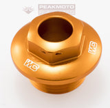 Works Connection 24-380 Orange Anodized Aluminum Steering Stem Nut KTM Husqvarna