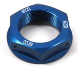 Works Connection 24-320 Blue Anodized Aluminum Steering Stem Nut - Made In USA