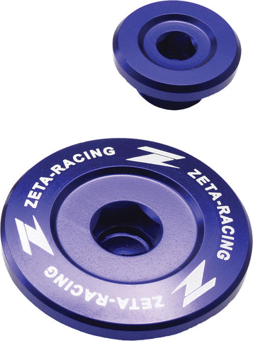 ZETA ZE89-1422 Blue Engine Plugs Yamaha YZ450F 06-09, YFZ450 04-09, WR250F 03-14