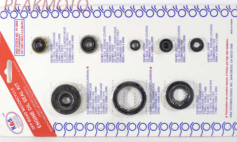 K&S Off-Road Complete  Engine Oil Seal Kit  KX-125 (94-05)  | 51-2002